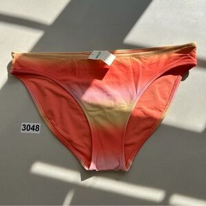 Aerie Medium Bikini Bottom Orange Full Coverage